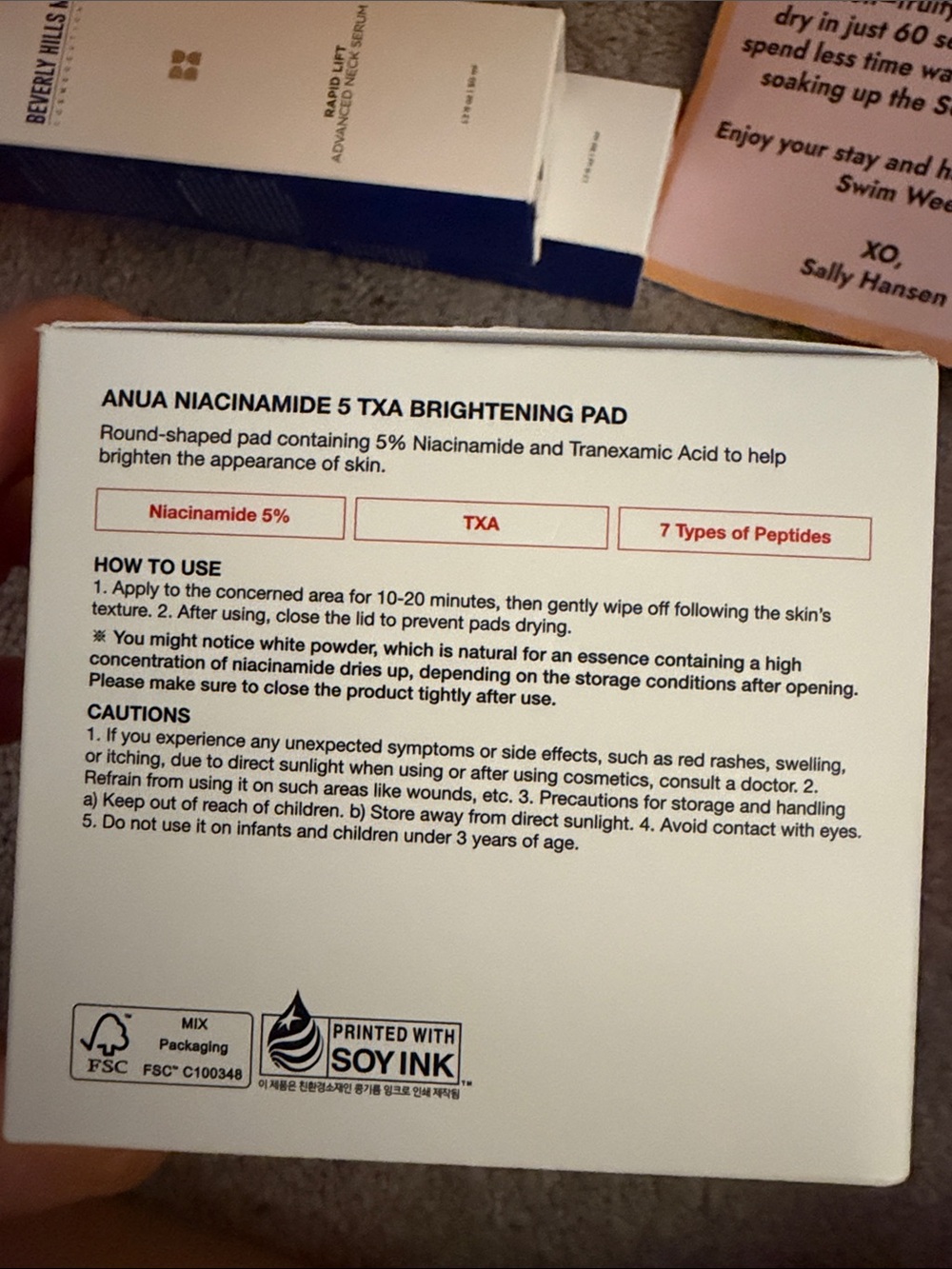 Anua Brightening Pad Niacinamide 5% + TXA - Pink - Picture 3 of 3